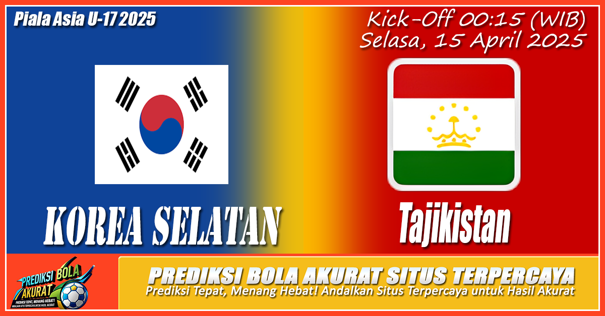 Prediksi Tajikistan vs Korea Selatan